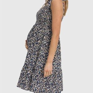 Angel Maternity Floral Tie Shoulder Dress